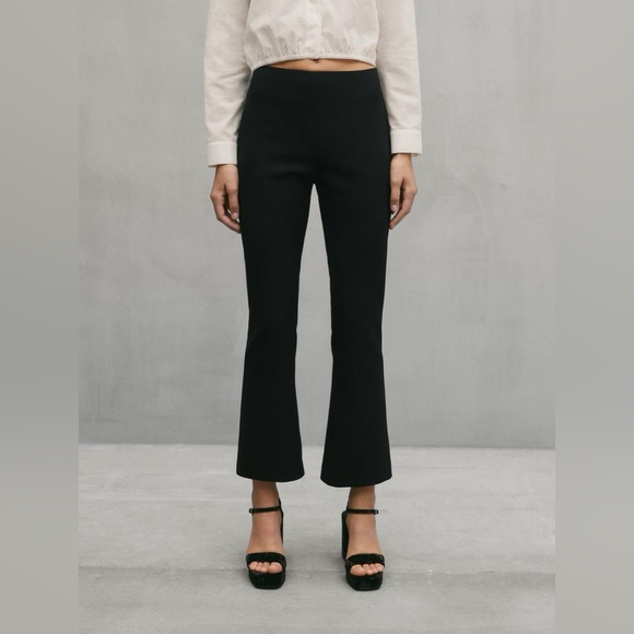 Zara kick flare black trousers - Picture 1 of 8